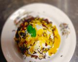 A picture of step 7 of Passion fruit brownie with passion fruit sauce.