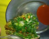 A picture of step 13 of Green vegs mix pizza.