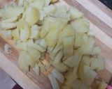 A picture of step 3 of Masala Papad.