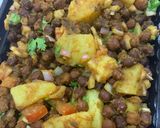 A picture of step 9 of Chana chaat In Bombay style.