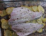 Foto del paso 3 de la receta Lubina a la espalda con patatas