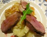 Une image de l'étape 11 de Magret de canard, purée panais-pomme-gingembre.