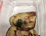 Foto del paso 6 de la receta: "Canelones" de berenjena rellenos de pollo y calabacín