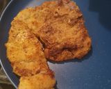 A picture of step 2 of Rosa's cotolette.