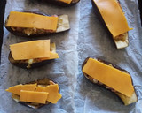 Foto del paso 6 de la receta: Berenjena rellenas de bacon gratinadas con cheddar