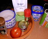 Foto del paso 1 de la receta: Bulgur al horno con aceitunas negras, tomates y queso feta