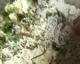 A picture of step 1 of Bajra Methi paratha.