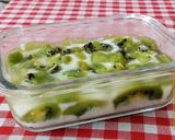 A picture of step 1 of Kiwi Pudding 🍮.