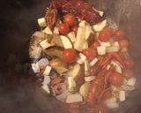 A picture of step 1 of California Farm Seafood Casserole.