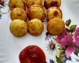 A picture of step 4 of Besan appe.
