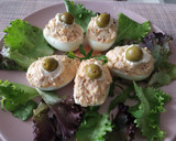 Foto del paso 4 de la receta: Huevos rellenos con atún y mostaza a la antigua