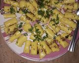A picture of step 4 of Gujarati khandvi.