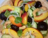 Hình bước làm 2 của món Salad Đào - Peach Salad