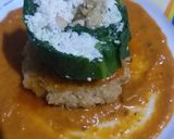 A picture of step 5 of Spinach paneer roll mix match chat.