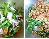 รูปขั้นตอนการทำที่ 4 ของ ยำถั่วพูกุ้งสดไข่ต้ม
