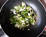 Foto del paso 1 de la receta: Berenjenas en colchón de arroz y zapallitos