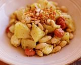Foto del paso 6 de la receta Ensalada de patata, alubias y frankfurt al pesto