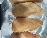 Foto del paso 1 de la receta: Cubos de pollo con Salsa Cremosa de Calabaza Asada, Mango, Lima y Yakiniku
