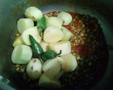 A picture of step 7 of Alu cholia.