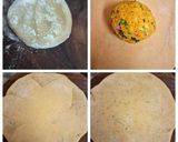 A picture of step 4 of Sattu Paratha.