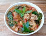 รูปขั้นตอนการทำที่ 6 ของ แกงไก่ใส่เส้นร้อน