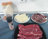 Foto del paso 1 de la receta: Cachopo con cecina y queso Idiazábal