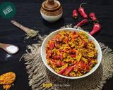 A picture of step 5 of Kathiyawadi Red Chilli Pickle.