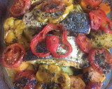 Foto del paso 3 de la receta: Salmón con boniatos, patatas y zanahorias