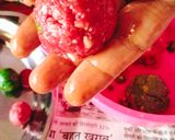 A picture of step 7 of Kaju lotus Diwali special sweets.