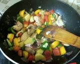A picture of step 6 of Chicken stew with garlic bread.