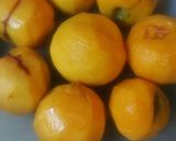 A picture of step 3 of Memorial Day Peaches.
