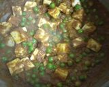 A picture of step 6 of Cottage cheese and peas authentic recipe(mattar paneer).