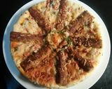 A picture of step 12 of Seekh Kabab Pizza 🍕😍.