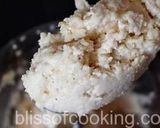 A picture of step 2 of Bedmi puri (spiced whole wheat Indian puffed bread).