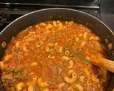 A picture of step 5 of Spicy Goulash.