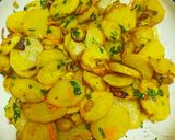 A picture of step 3 of Sautéed potatoes with beef stew.