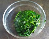 A picture of step 1 of Tagliatelle with Spinach and Almond Pesto.