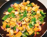 A picture of step 3 of Tofu Stir-Fry with Bell Peppers.
