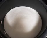 A picture of step 1 of Chocolate snow ball syrup.