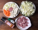 #電鍋料理 懶人蔬菜豆腐湯的食譜步驟1照片