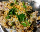 A picture of step 2 of Kachori chaat.