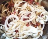 Lecsós csirkemáj, pirított tarhonyával recept fázis 1 fotója