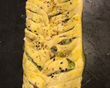 A picture of step 7 of Everything Bagel Beef Broccoli Braid.