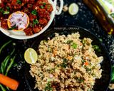 A picture of step 5 of Healthy Dalia pulao.