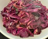 A picture of step 3 of Warm Red Cabbage Slaw.