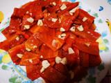 Kefta marroquí de ternera y pimientos asados