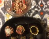 Foto del paso 5 de la receta: Berenjenas rellenas con aceitunas y tomate