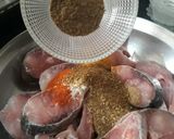 A picture of step 10 of Fry fish, Aloo & Rice platter.