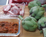 Foto del paso 1 de la receta: Guiso de costillas con alcachofas con salsa de aprovechamiento
