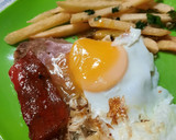 Foto del paso 7 de la receta: Milanesa al horno con panceta, morrón asado, papas fritas